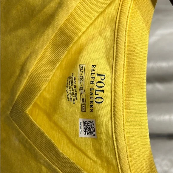 New without tag Polo by Ralph Lauren Yellow Short Sleeve Tee - Picture 3 of 4